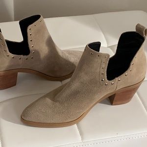 Rebecca Minkoff Lana Split Shaft Suede Ankle Boots